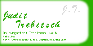 judit trebitsch business card